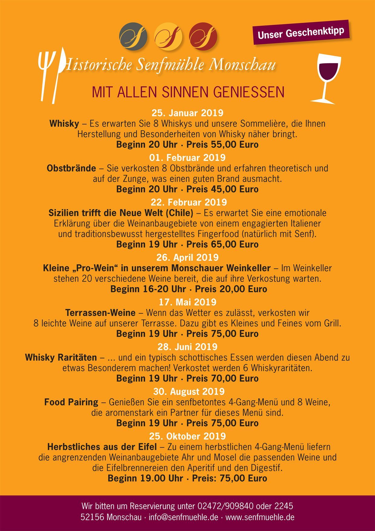 Mit allen Sinnen genie�en