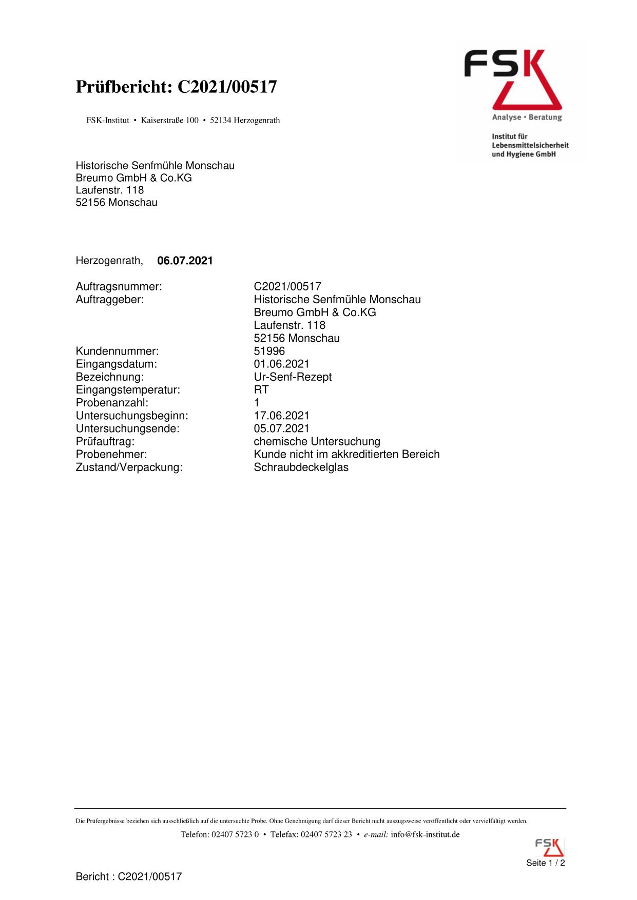 Glyphosat -nicht bei uns