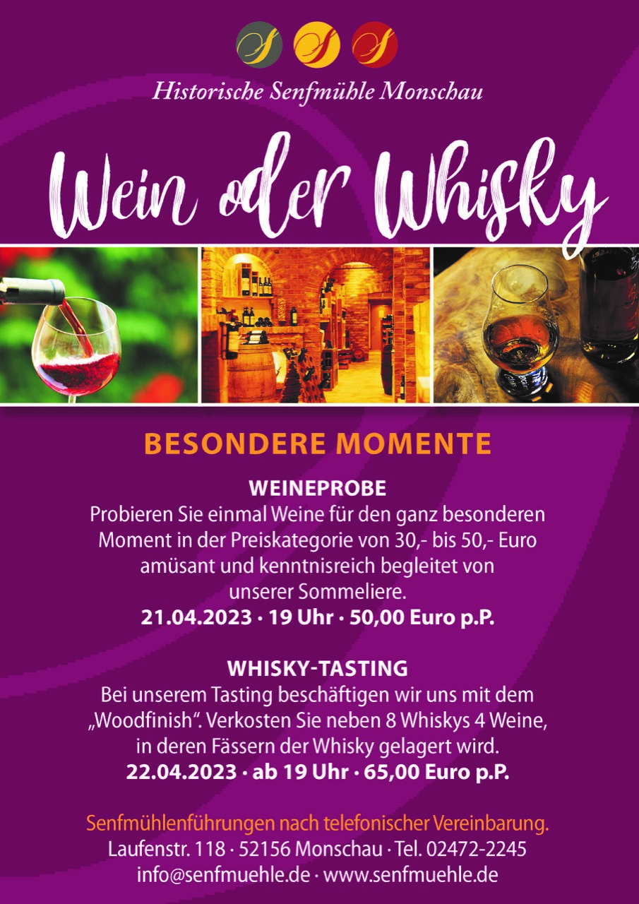 Wein oder Whisky