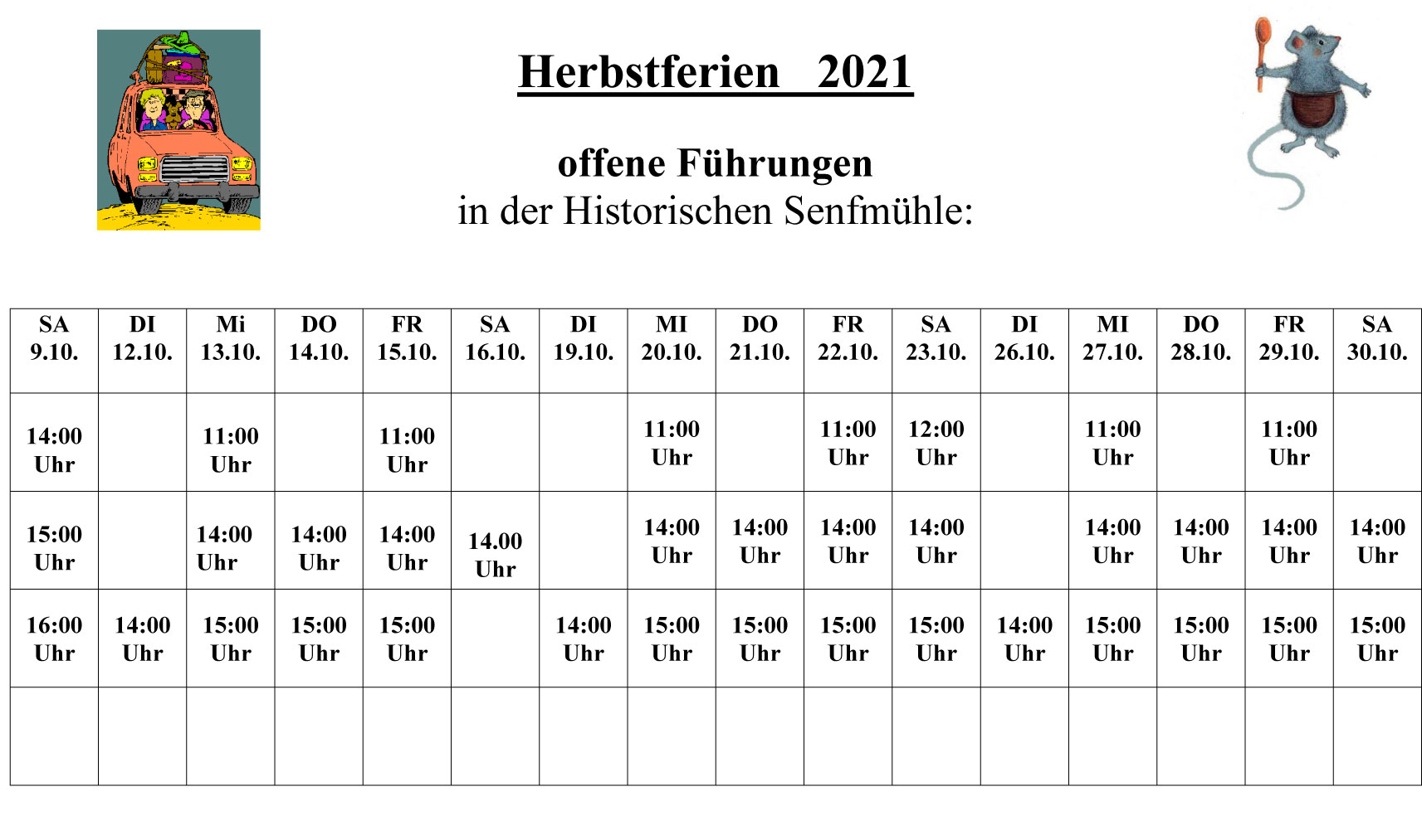 Fhrungen in den Herbstferien