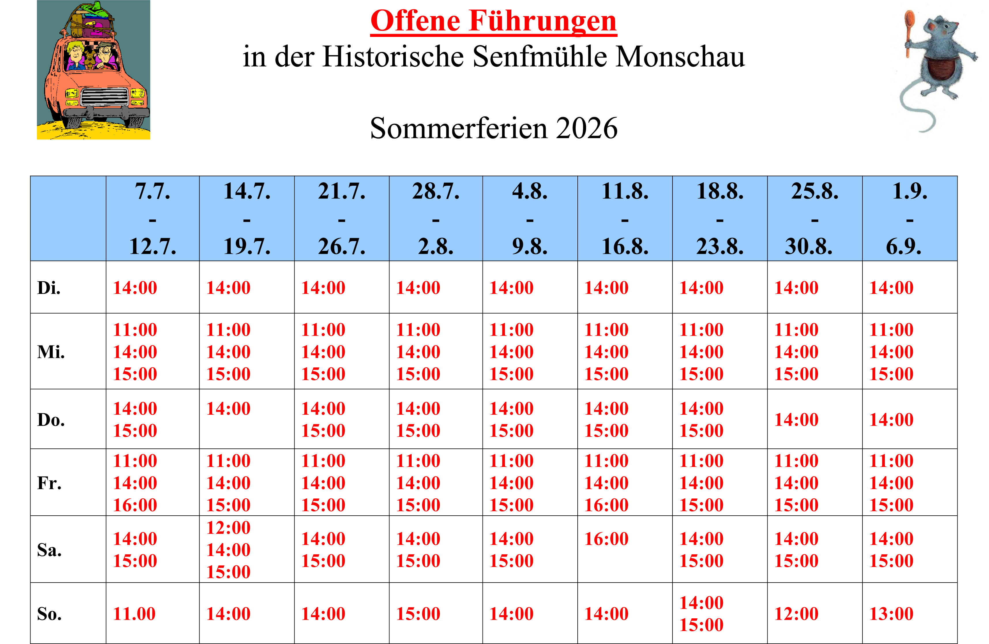 Sommerferien 2026