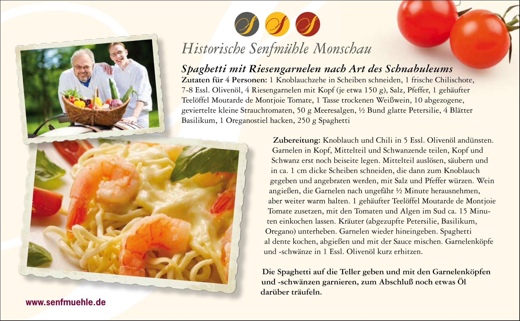 Frhstcksbrettchen "Rezept Spaghetti"