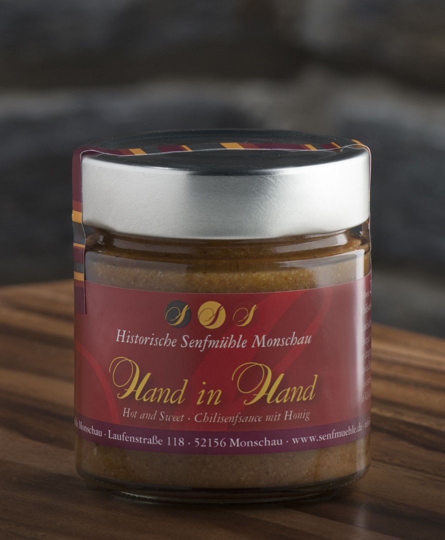 Monschauer Senf - Hand in Hand Chilisenf Sauce mit Honig
