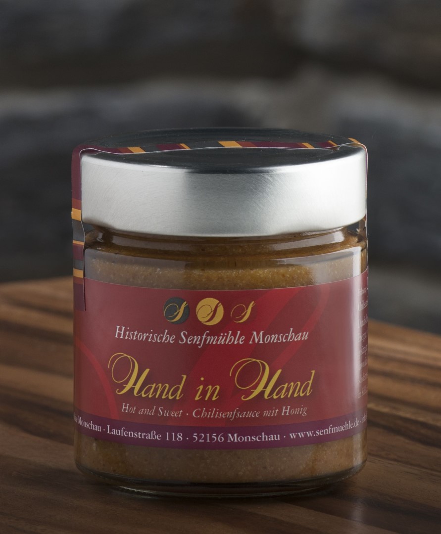 Monschauer Senf - Hand in Hand Chilisenf Sauce mit Honig