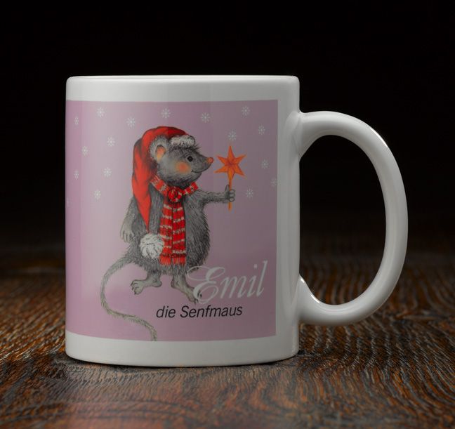 Emiltasse Weihnachtsmaus